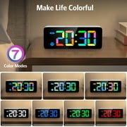 Alarm Clock, AMIR Digital Alarm Clock 5.8-inch Calendar Volume Brightness Adjustable Clock for Kids Bedroom Home