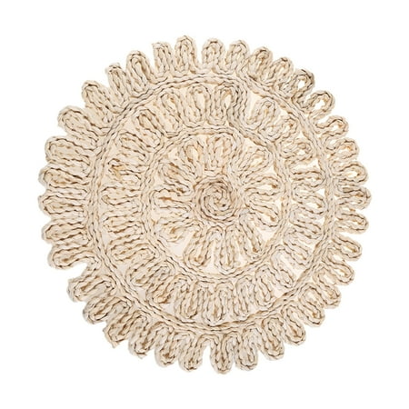 

Sorrowso Placemats Wipeable Boho Placemats for Round Table Mats Heat Resistant Placemats