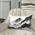 thumbnail image 2 of LNWH Rectangle Pillow Cover, Mountain Ink Painting Pattern Cushion Covers Pillowcase for Couch Bedroom Sofa, 14"x20", 2 of 8