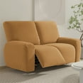thumbnail image 5 of Yipa 1-3 Seat Recliner Sofa Covers Lazy Stretch Chair Cover Armchair Protector Slipcover Removable Home Dining Camel 3 Seat, 5 of 8