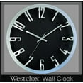 thumbnail image 3 of Westclox 12" Round 3D Analog Wall Clock - Metallic Silver - Modern Style — Residential Use, Standard Application, 3 of 3