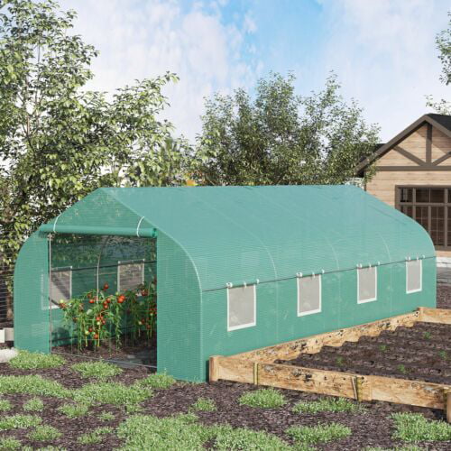 20x10x7' Hot Green House Large Walk-In Outdoor Gardening Greenhouse Local Pickup 