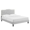 thumbnail image 2 of Modway Amber Tufted Performance Velvet King Platform Bed in Light Gray, 2 of 10