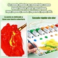 thumbnail image 4 of 52 Piezas kit de Pintura, Juegos de Caballete de Pintura com 1 Bastidores para Pintar y 12 Lienzo para Pintar, 24 Colores Pinturas Lavables no T&oacute;xicas, 10 Pinceles y 1 Paleta Arte Regalo Pe, 4 of 9