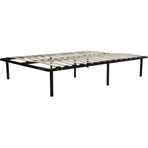 Handy Living Wooden Slat Black Bed Frame, TwinXL