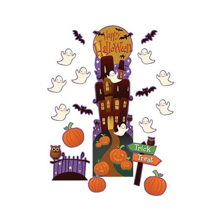 Fun Express - Halloween All In One Door Decor Kit - Educational - Classroom Decorations - Classroom Decor - 35 Pieces