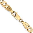 thumbnail image 5 of Auriga Fine Jewelry 14K Yellow Gold 5.25mm Open Curb Chain Necklace 16inch for Women, 5 of 6