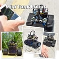 thumbnail image 2 of KEYESTUDIO Mini Tank Robot V2 Smart Car Kit for Arduino, IR Infrared and App Remote Control (iOS and Android), Light and Ultrasonic Follow, 8X16 LED Panel, Ultrasonic Ob, 2 of 7