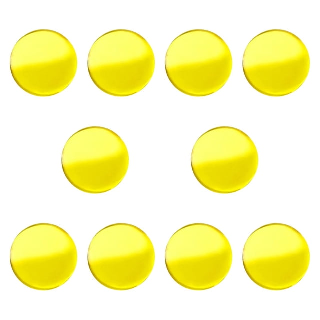 10 almohadillas para puntas de taco de billar, accesorios de billar, piezas de reparación, almohadillas de repuesto para bar, ocio, sala de juegos amarillo