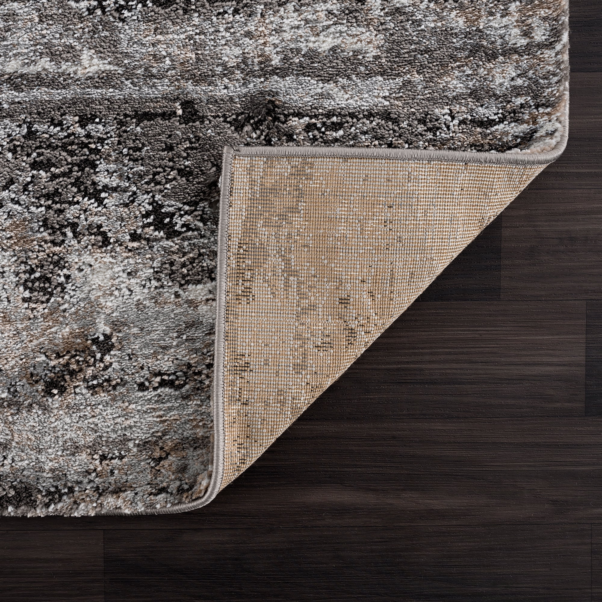 United Weavers Edinson Enzo Modern Abstract Runner Rug, Grey, 2'7" x 7'2"