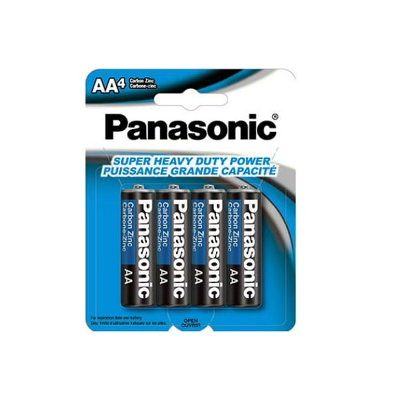48 x AA Panasonic Heavy Duty Batteries (12 Cards of 4)