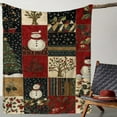 thumbnail image 5 of Wooowa Christmas Throw Blanket, Christmas Decorations Gifts for Women, Sherpa Flannel Fleece Winter Holiday Blanket, Fluffy Cozy Soft Christmas Throws for Couch Sofa Bed, Xmas Tree, 27.56x39.37in, 5 of 8
