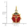 thumbnail image 3 of 14K Yellow Gold Charm Pendant Themed 19 mm 11 Enameled Ladybug, 3 of 3