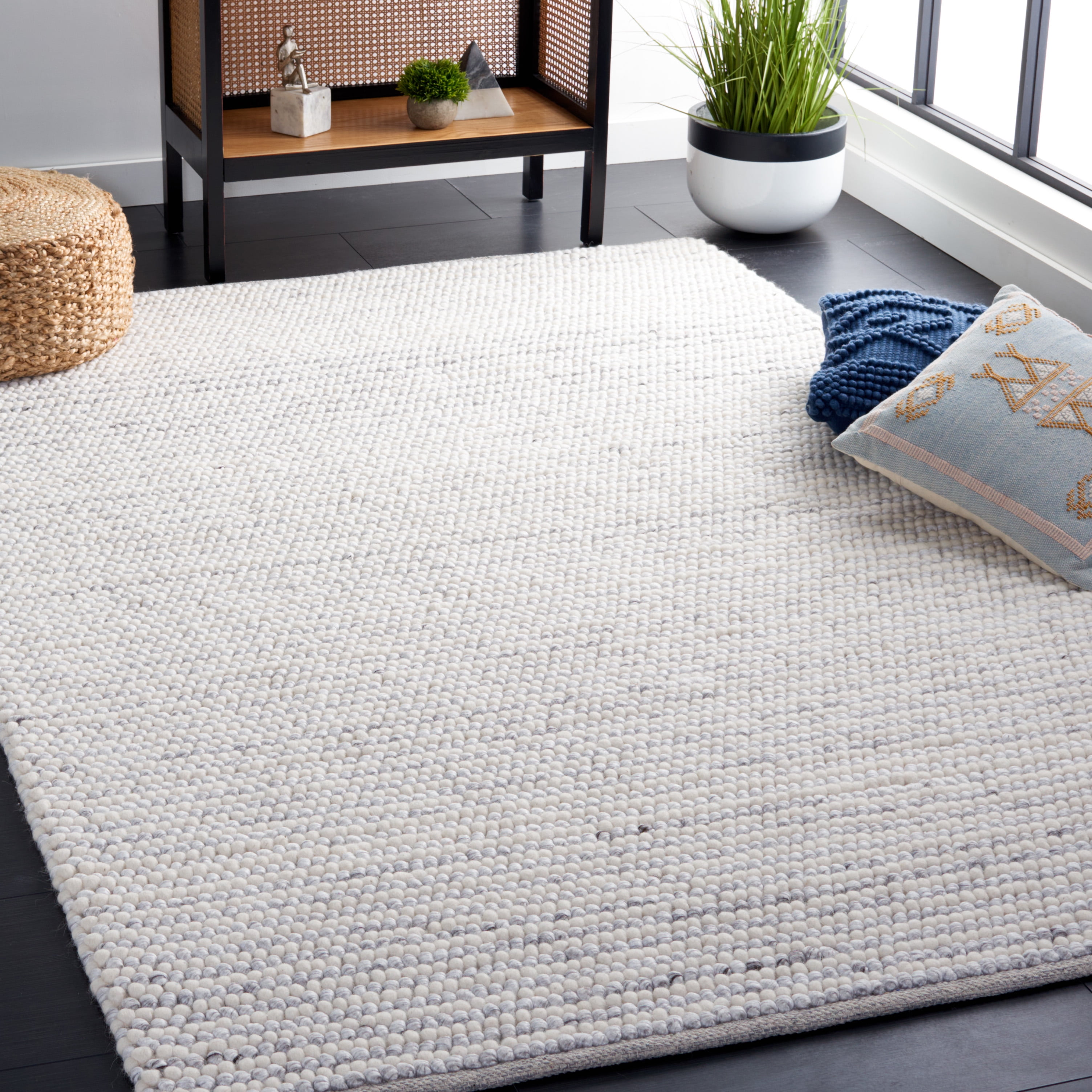 Safavieh Natura Fredrick Striped Area Rug, Ivory/Light Gray, 6' x 8'