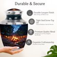 thumbnail image 3 of MUKTIVE Campfire Urn for Cremation - Urns for Human Ashes Adult Woman - Memorial Ashes Urn for Adults Men - 10 Inch Large Urns for Grandpa, 3 of 7