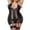 Black, variant on Women Leather Skirt Set Mesh Leather Black Leather Dress For Women Sexy Sexy Lingerie For Women Naughty Outfits