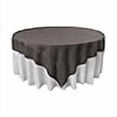 thumbnail image 3 of LA Linen TCpop90x90-CharcoalP34 Nappe Carrée en Popeline de Polyester Anthracite - 90 x 90 Po., 3 of 3