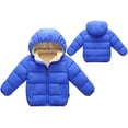 thumbnail image 2 of Kid's Infant 's Winter Puffer Jackets with Hood Fleece Lined Coat Thick Snowsuit Outerwear for Toddler Boys Girls, 2 of 7