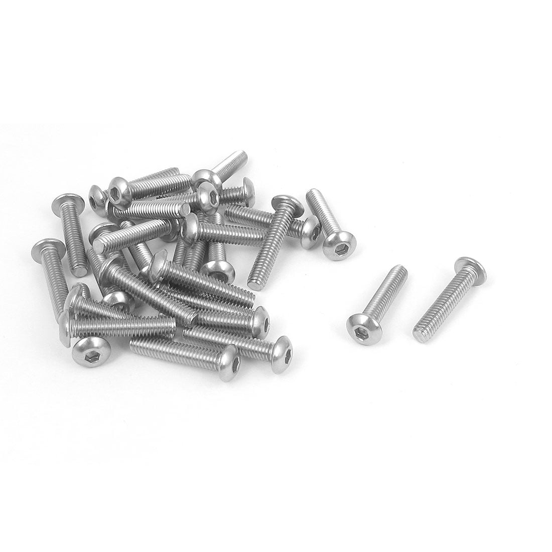 100 Vis Sans Tête M3 X 3mm - Acier Inoxydable 304 - Six Pans Creux - Lot Neuf