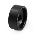thumbnail image 2 of Men's Tungsten Carbide Wedding Band Ring 9mm Comfort Fit Black Flat Ring, 2 of 3