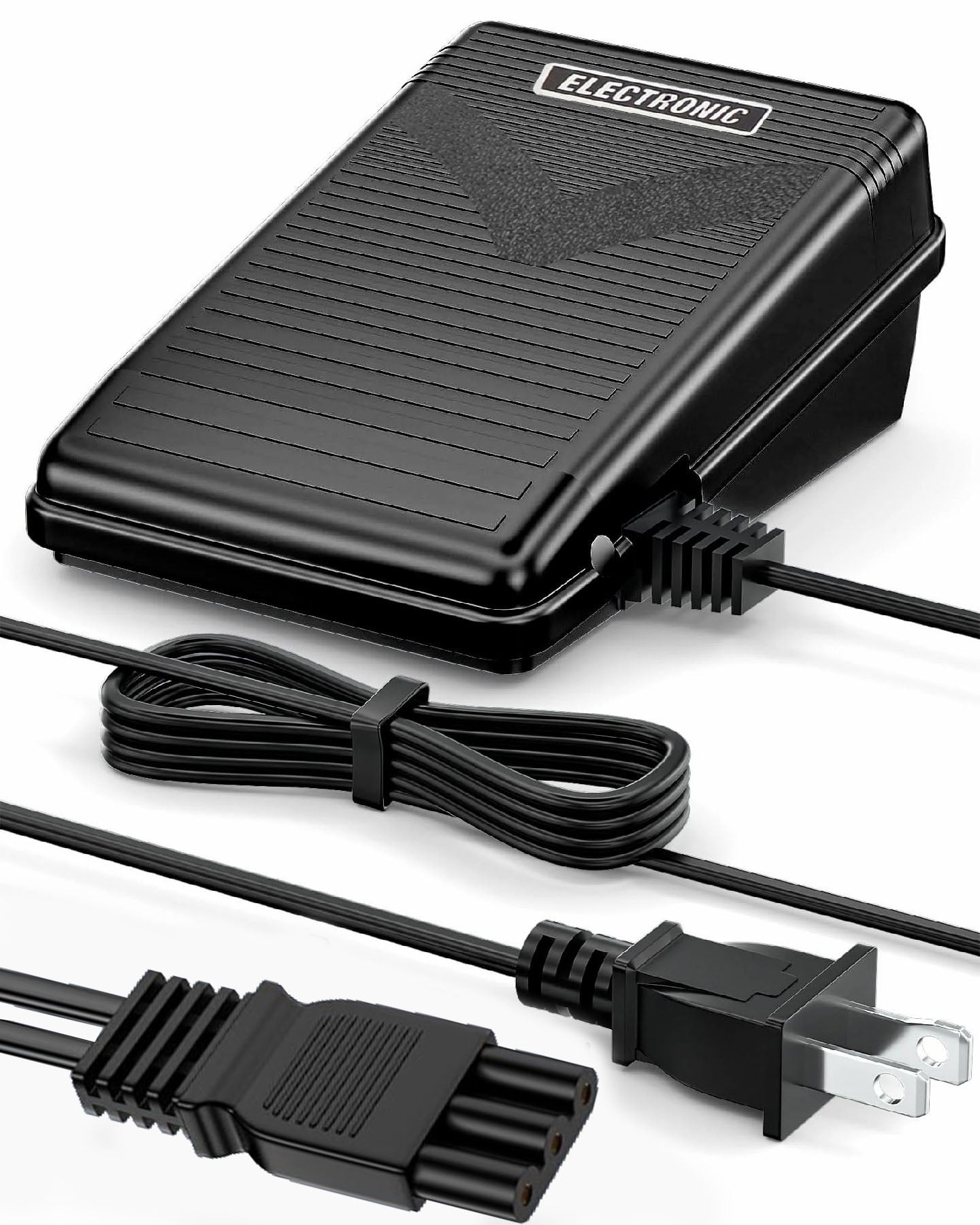 Y♢337 じゃーまん VHBW Replacement Sewing Machine Foot Pedal and Power Cord