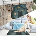 thumbnail image 7 of Qxltty Black Cat Night Scene Cat litter Pads Pet Set of 3 Diaper Mats Center Anti-leakage Layer Absorbent Soft and Comfortable, 7 of 7