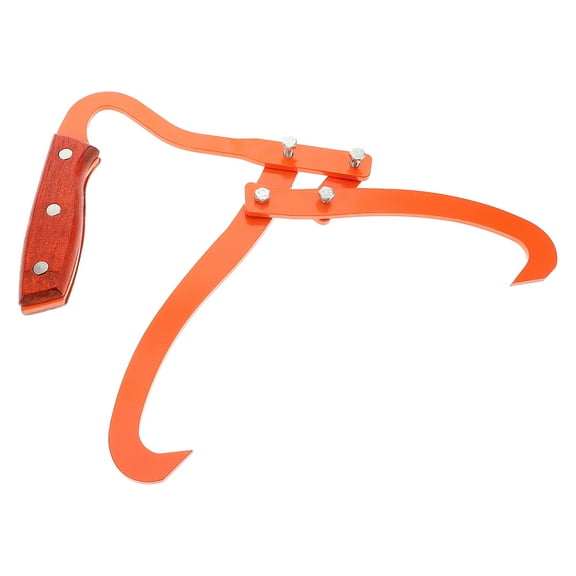 Raindrops Manual Wood Block Lifter Portable Log Trunk Clamp Heavy Duty Log Clamp Outdoor Lifting Tool Trunk Lifting Clamp Outdoor Supply