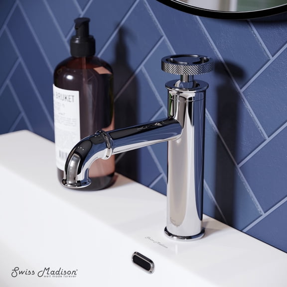 Avallon Single Hole, Single-Handle Wheel, Bathroom Faucet in Chrome