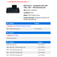 thumbnail image 2 of MAP Sensor - Compatible with 1984 - 1985, 1987 - 1995 Chevy G20 1988 1989 1990 1991 1992 1993 1994, 2 of 2