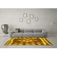thumbnail image 3 of Ahgly Company Machine Washable Indoor Rectangle Southwestern Yellow Country Area Rugs, 5' x 8', 3 of 4