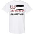 thumbnail image 3 of Inktastic Aplastic Anemia Awareness Red and White Ribbons and Flag T-Shirt, 3 of 5