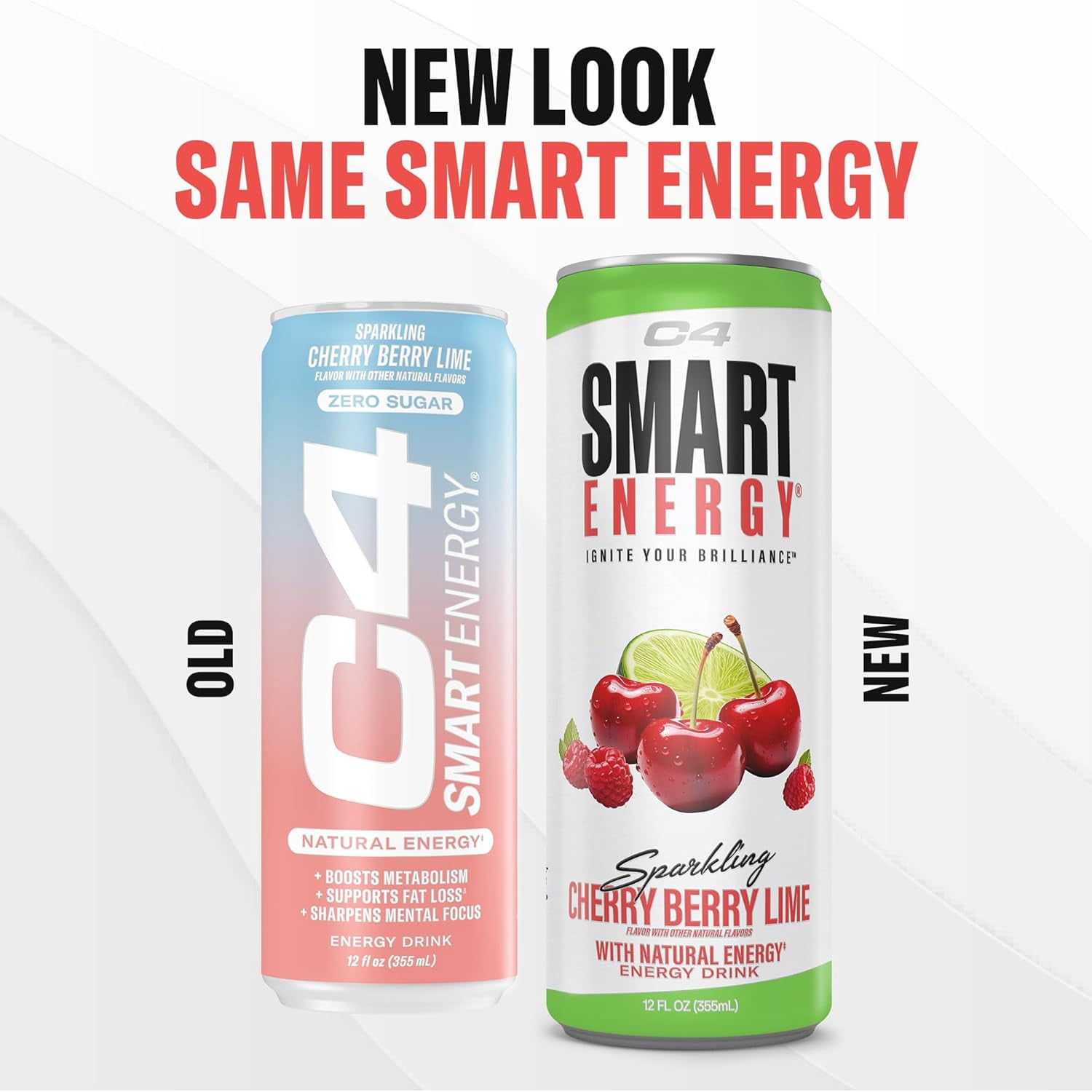 C4 Energy & Smart Energy Drinks Variety Pack, Sugar Free Pre Workout Performance Drink With No Artificial Colors or Dyes, Zero Calorie, Coffee Substitute or Alternative, 4 Flavor Variety 12 Pack