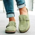thumbnail image 3 of Women Casual Comfy Clogs Suede Slip On Sandals Summer Home Office Shoes, 3 of 5