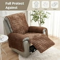 thumbnail image 5 of Recliner Chair Covers Plush Recliner Slipcovers Armrest Covers Headrest Cover for Sofa Recliner Protector Couch Sofa Covers, Soft Fuzzy Fluffy Anti-Slip Furniture Protector, 5 of 7