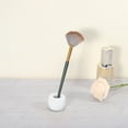 thumbnail image 6 of Unique Bargains Round Mini Ceramic Toothbrush Holder White 1.65"x1.18" Electric Toothbrush Holder for Bathroom, 6 of 8