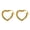 Gold, variant on 14K Gold Plated Heart Hoop Earrings for Women, Lightweight and Hypoallergenic Earrings