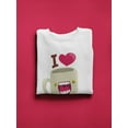 thumbnail image 3 of I Love Caffeine Crazy Cup Sweatshirt Men -Image by Shutterstock, Male 5X-Large, 3 of 4