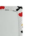 thumbnail image 2 of Ambesonne Penguin Fitted Sheet, Romance Heart Shape, Twin Size, Mustard White Black, 2 of 2
