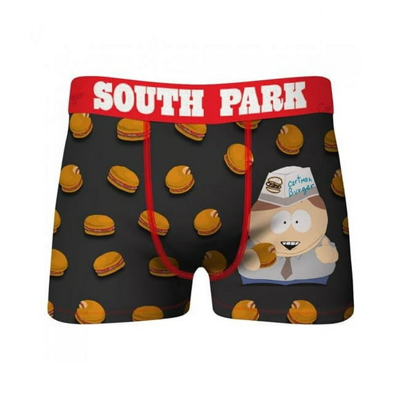 South Park 818897-medium 32-34 Crazy Boxers South Park Cartmans Burgers Boxer Briefs&#44; Medium 32-34