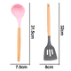 thumbnail image 2 of Sistema del silicón de los utensilios de la cocina, utensilios de cocina resistentes al calor con la manija de madera, utensilio de cocina antiadherente, 2 of 5