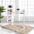 thumbnail image 6 of Furniture of America Peter Contemporary Adjustable Height Desk, Large, White, 6 of 8