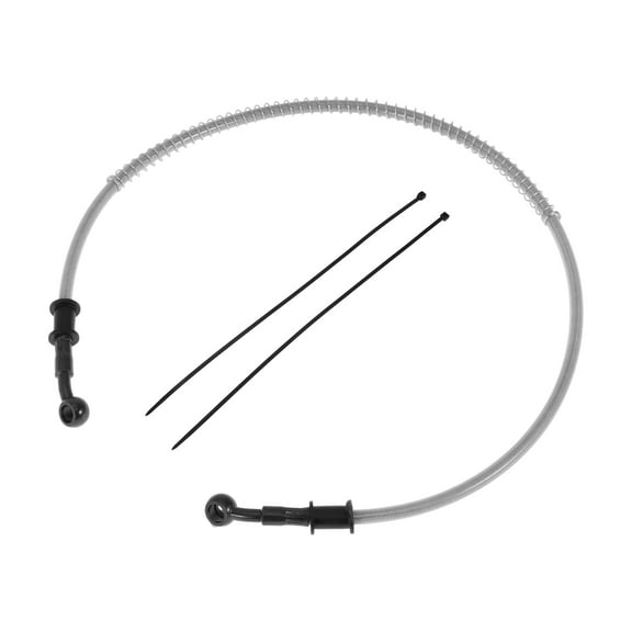 80cm Motorcycle Brake Clutch Oil Hose Line Cable Ties Motorcycle Hydraulic Brake Line for Motorcycles Dirt bikes ATV Silver Tone