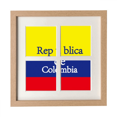 thumbnail image 1 of National Flag Colombia English Country Frame Wall Tabletop Display 4 Openings Picture, 1 of 3