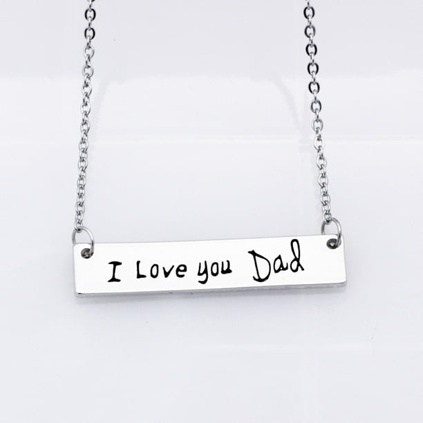 Collar para mujer, Joyas para mujer, Joyas para mujer Collar de regalo para el Día del Padre Collar conmemorativo para mujer del Día del Padre