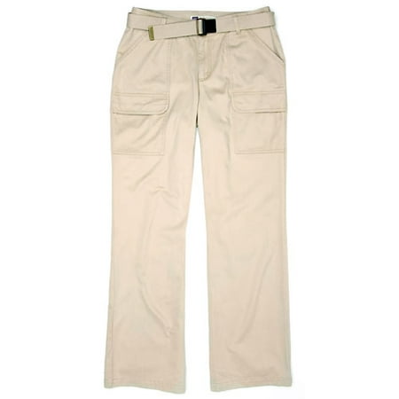 Faded Glory - Women's Petite Belted Cargo Chinos
