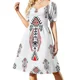 thumbnail image 1 of Vestido de manga corta con patrón kabyle, vestido de hada, vestidos de mujer elegantes y bonitos, 1 of 7