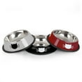 thumbnail image 4 of Byepica 3PCS Pet Bowl Stainless Steel Non-skid Base Dog Bowl Cat Bowl with 2 Food Scoop, 4 of 8