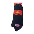 thumbnail image 2 of Sock Snob - 3 Pairs Ladies Cushioned Coloured Low Cut Ankle Thermal Trainer Socks, 2 of 2