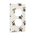 thumbnail image 2 of Yayeee Duplex Wall Plate 1-Gang 4.5"x2.7" Home Receptacle Light Switch Decorative Outlet Cover, Cute Cat Paw, 2 of 7