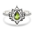 thumbnail image 1 of Minnieouse Anillo de flor de loto de estilo Simple para decoración de dedos, joyería exquisita para mujer, accesorio de moda Vintage para mujer, Ropa, zapatos y accesorios Miscelánea Verde Nº 8 Minnieouse  AP015024-05, 1 of 6